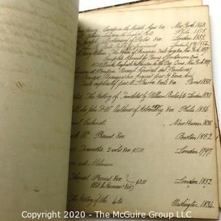 Antique Guest Register and Business Ledger