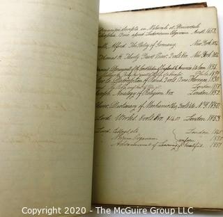 Antique Guest Register and Business Ledger