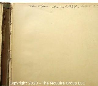 Antique Guest Register and Business Ledger