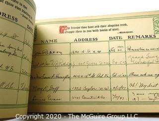 Antique Guest Register and Business Ledger