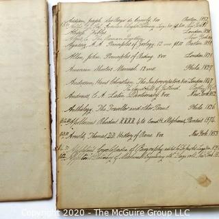 Antique Guest Register and Business Ledger