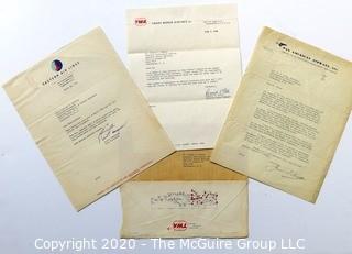 Letters from three Defunct Airlines on Letter Head.  Includes TWA, Eastern Airlines & Pan Am