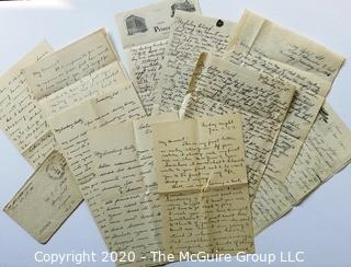 Collection of Antique Love Letters from Early 1900's