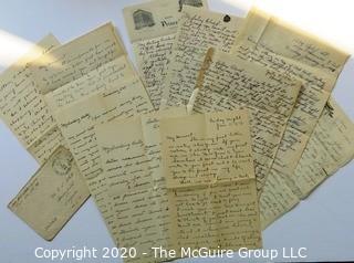 Collection of Antique Love Letters from Early 1900's