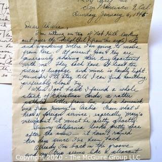 Collection of Antique Love Letters from Early 1900's