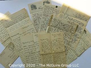 Collection of Antique Love Letters from Early 1900's