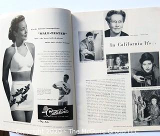 Two 1948 & 1951 The Californian Magazines - Fashion, Art & Leisure.