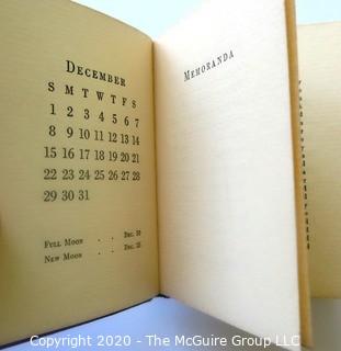 Pair of Two Antique Tiffany & Co Embossed Leather Calendar Books  - 1911 & 1935