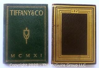 Pair of Two Antique Tiffany & Co Embossed Leather Calendar Books  - 1911 & 1935