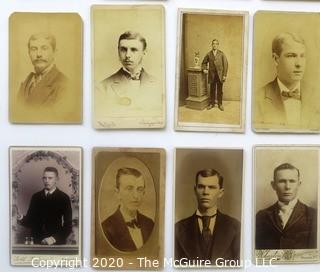 Twelve Antique Cabinet Cards of Dashing Young Men