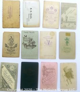 Twelve Antique Cabinet Cards of Dashing Young Men