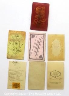 Seven Antique Cabinet Card Photos of Wise Old Men.  Includes one with tax stamp.