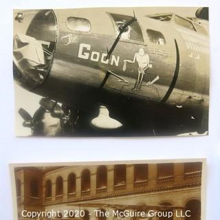 Collection of WWII Black & White Photos.  Includes Zeppelin and Fighter Pilots. 