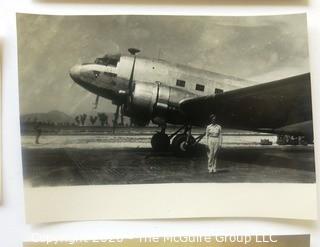 Collection of WWII Black & White Photos.  Includes Zeppelin and Fighter Pilots. 