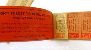 Post WWII French Gas Ration Book and Camp Kidd, San Diego CA,  Commission Officer Mess Coupon Book