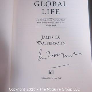 Group of Political Themed Books, Many Signed by the Author. Includes Karl Rove, James Wolfensohn, Robert Novak & Kenneth Feinberg, 