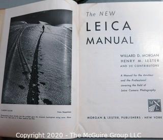 Pair of Vintage Books.  One on how to photograph with a Leica Camera and the second is a scrap book  on Native Americans