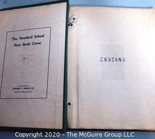 Pair of Vintage Books.  One on how to photograph with a Leica Camera and the second is a scrap book  on Native Americans