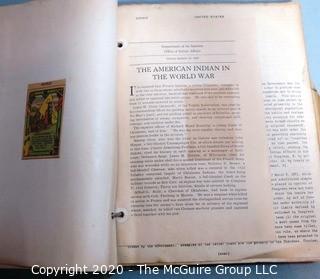 Pair of Vintage Books.  One on how to photograph with a Leica Camera and the second is a scrap book  on Native Americans