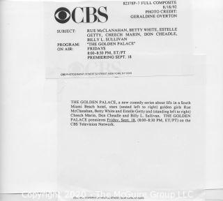 Photo: Print: Press Release: Vintage TV Show: Golden Girls