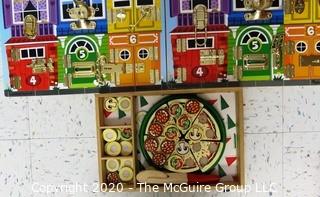 Group Melisa & Doug Children's Pre-School Wooden Tray Jigsaw & Dexterity Puzzles - Room 13 Toy Closet {marked lot 182}