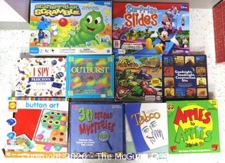 Group of  Children's Games and Activities in Boxes - Room 13 Toy Closet