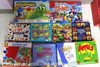 Group of  Children's Games and Activities in Boxes - Room 13 Toy Closet