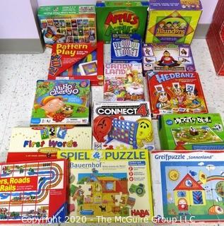 Group of  Children's Games and Activities in Boxes - Room 13 Toy Closet