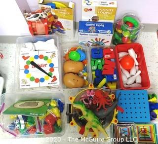 Group of  Children's Games and Activities in Boxes Including Twister, Mr & Mrs Potato Head, Etc. - Room 13 Toy Closet