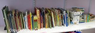 Large Shelf Lot of Children's Books for All Ages in Played with Condition - Room 13 Toy Closet