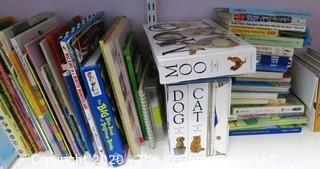 Large Shelf Lot of Children's Books for All Ages in Played with Condition - Room 13 Toy Closet