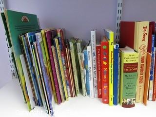 Large Shelf Lot of Children's Books for All Ages in Played with Condition - Room 13 Toy Closet