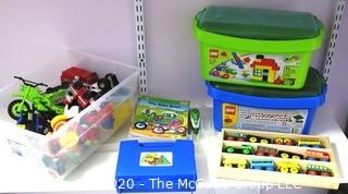 Group of  Children's Toys including Legos, Thomas The Train, Multi Matrix, And   - Room 13 Toy Closet