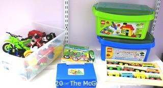 Group of  Children's Toys including Legos, Thomas The Train, Multi Matrix, And   - Room 13 Toy Closet