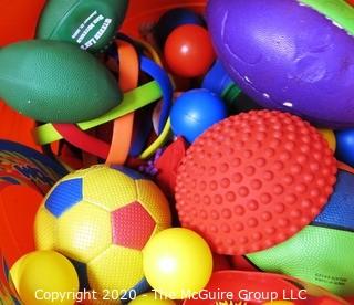 Bin of Balls and Games - Room 13 Toy Closet