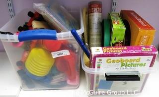 Group of  Children's Toys and Music Activities - Room 13 Toy Closet