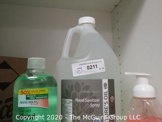 Group of Disinfectant Items and Hand Sanitizer - Room 20 Kitchen