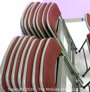 (16) Folding Chairs with Red Cushions - Room 20 Dining Room