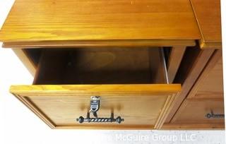 Two Wooden File Cabinets - Room 2