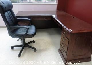 L Shaped Office Desk with Chair - Room 2