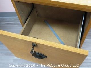 (2) Wooden File Cabinets - Lobby