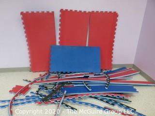 Group of Bright Interlocking Foam Floor Cushioning Tiles & Edges  -  Room 11