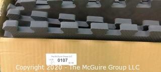 Group of 22 GREATMATS New in Box Interlocking Grey Foam Floor Cushioning Tiles Measure 24"  -  Room 11