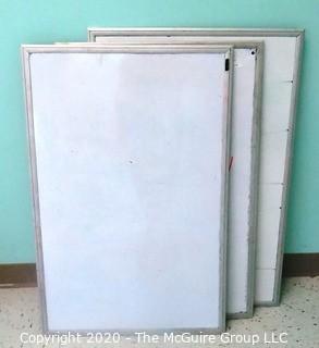 (3) Wall Mount Dry Erase Memo  Boards - Room 11