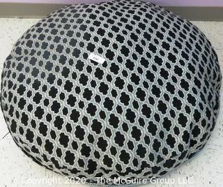 Large Round B&W pattern Floor Cushion.  Has been used in a classroom situation only.  - Room 18