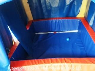 SOUTHPAW Large Wood Activity Tower or Play structure with Ball Pit, Slide, Cover and Floor Mat - Room 18 {marked lot 153}