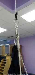 Heavy Duty Suspension Swing Rope with Pulley and Height Adjuster - Room 18