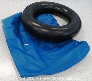 SOUTHPAW Inflatable Barrel Made of (3) Rubber Inner Tubes and Blue Nylon Cover (includes extra cover)- Room 18 {marked lot 156}