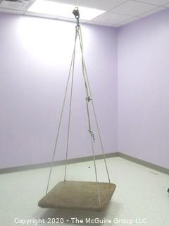 Platform Swing with Eye Rope and Height Adjustment - Room 12