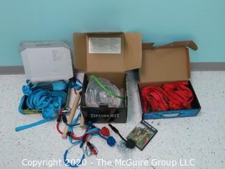 (2) New in Box (NIB) SLACKER kits and (1) Zip Line Kit - Room 15